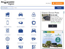 Tablet Screenshot of beogradskioglasi.com